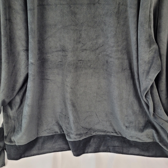 NWT Kingsize Mens Big & Tall MVP Velour Hoodie Onyx Black with White Stripes 6XL - Picture 9 of 12